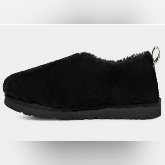 UGG Women's CLASSIC COZY BOOTIE Slipper Shoe Wmns 10 BLACK - Picture 2 of 7